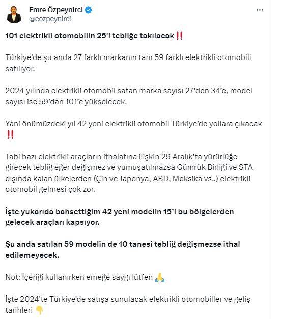 Türkiye'de yollar elektriklenecek... İşte 2024 yılında piyasaya girecek o otomobiller 4